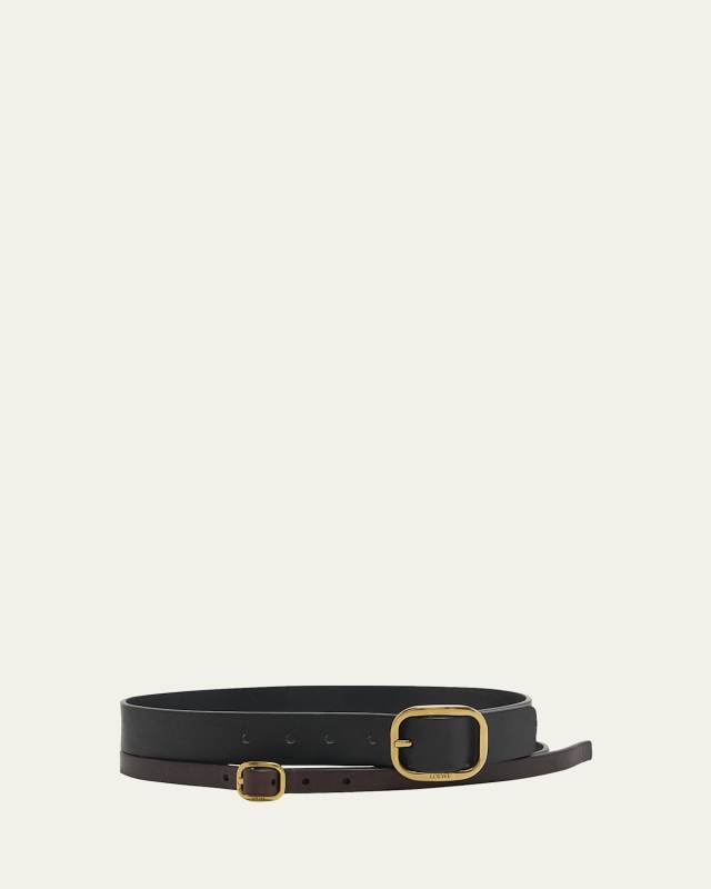 Double Leather Belt